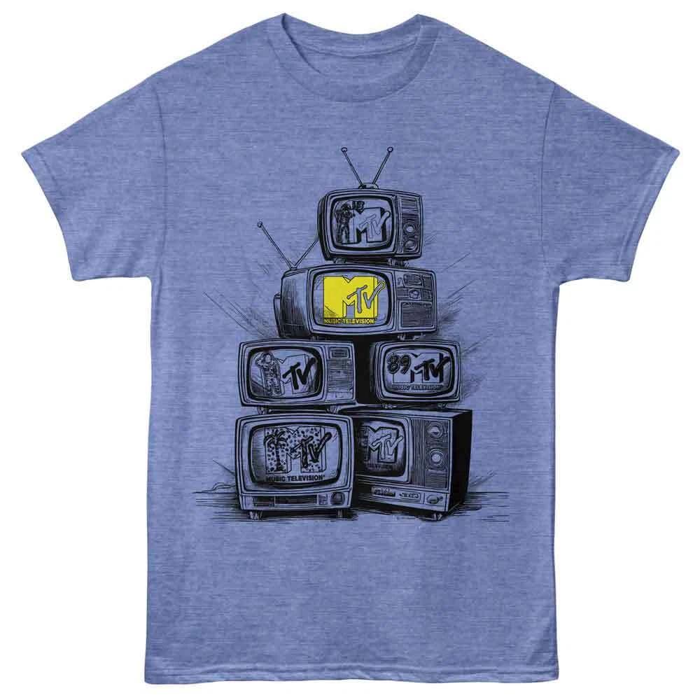 MTV - TVs - American Classics - Light Blue Heather Short Sleeve Children s T-shirt 110