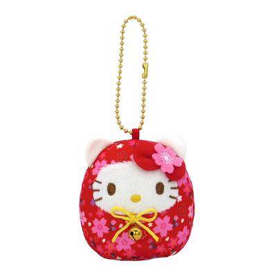 Nakajima Corporation Sanrio Characters Sakura Daruma Mascot Hello Kitty Red H7 X X D5cm 205346-24 W6.5