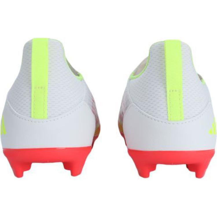 Adidas Adizero F50 League Laceless FG MG K Pure Victory Pack Barnesneakers Hvit Skyhvit Kjerne-Svart IE3743