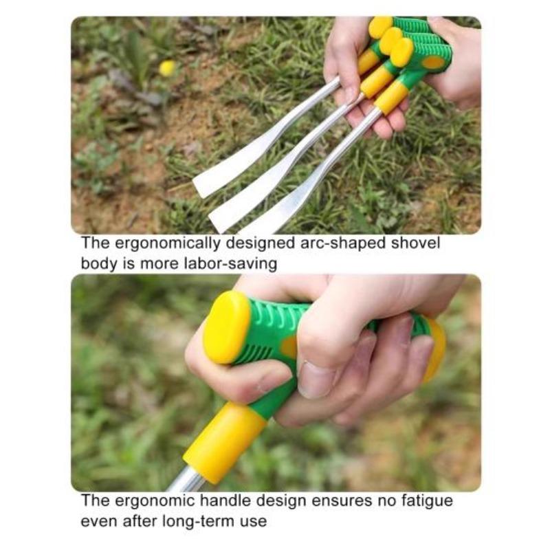 Garten Kleine Handschaufel mit Rutschfestem Ergonomischem Griff T-Förmiges Design Gartenkelle Unkrautentferner Werkzeug