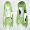 Anime CC Cosplay Parrucca Verde Capelli Lunghi Parrucche Sintetiche Props per Role Play Accessori per Donne Festa a Tema