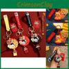 Adorable Black Dragon Year Keychain With Silicone Lion Dance Charm For Bags