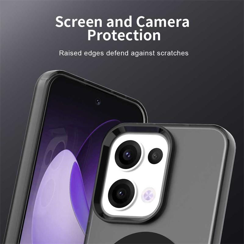 Transparent Case For Oppo Reno 13 Case Oppo Reno 13 5G Magnetic Adsorption Wireless Charge Cover For Oppo Reno 13 Case 6.59 inch