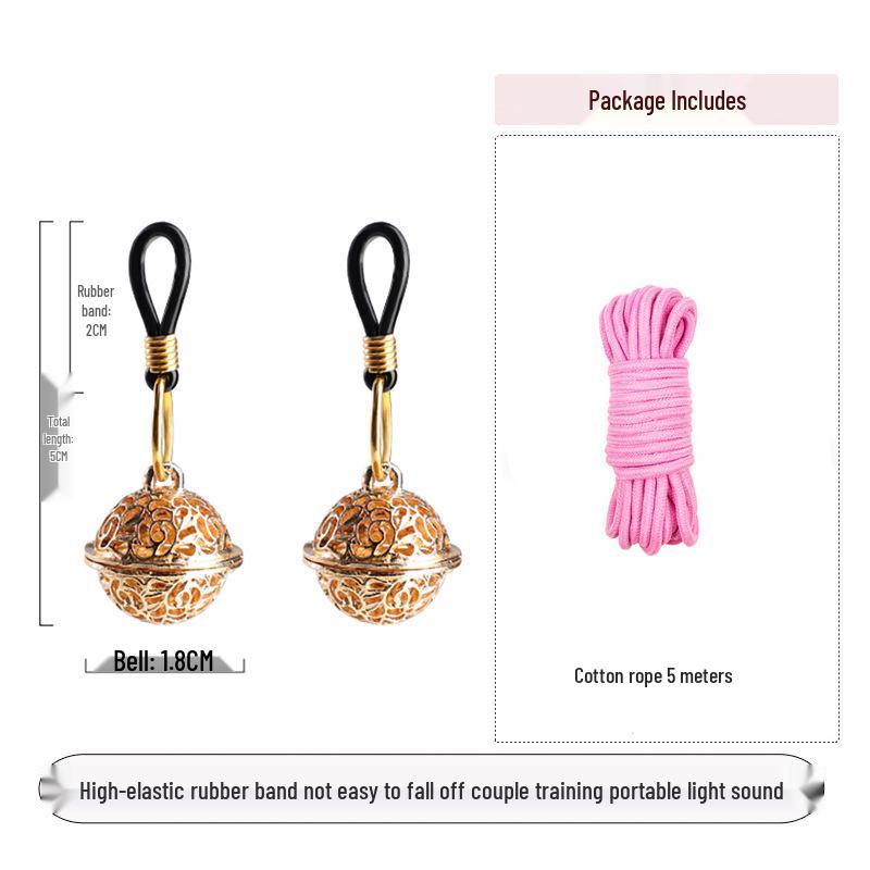 Bell Nipple Clamps: Wearable SM Training Toys for Outdoor Erotic Stimulation and Punishment