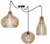 MODERN WOODEN CEILING HANGING LAMP MIX LED