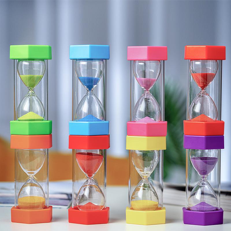 Hexagonal Hourglass Timer for Children's Learning - 30-Minute Decorative Handicraft Toy Gift