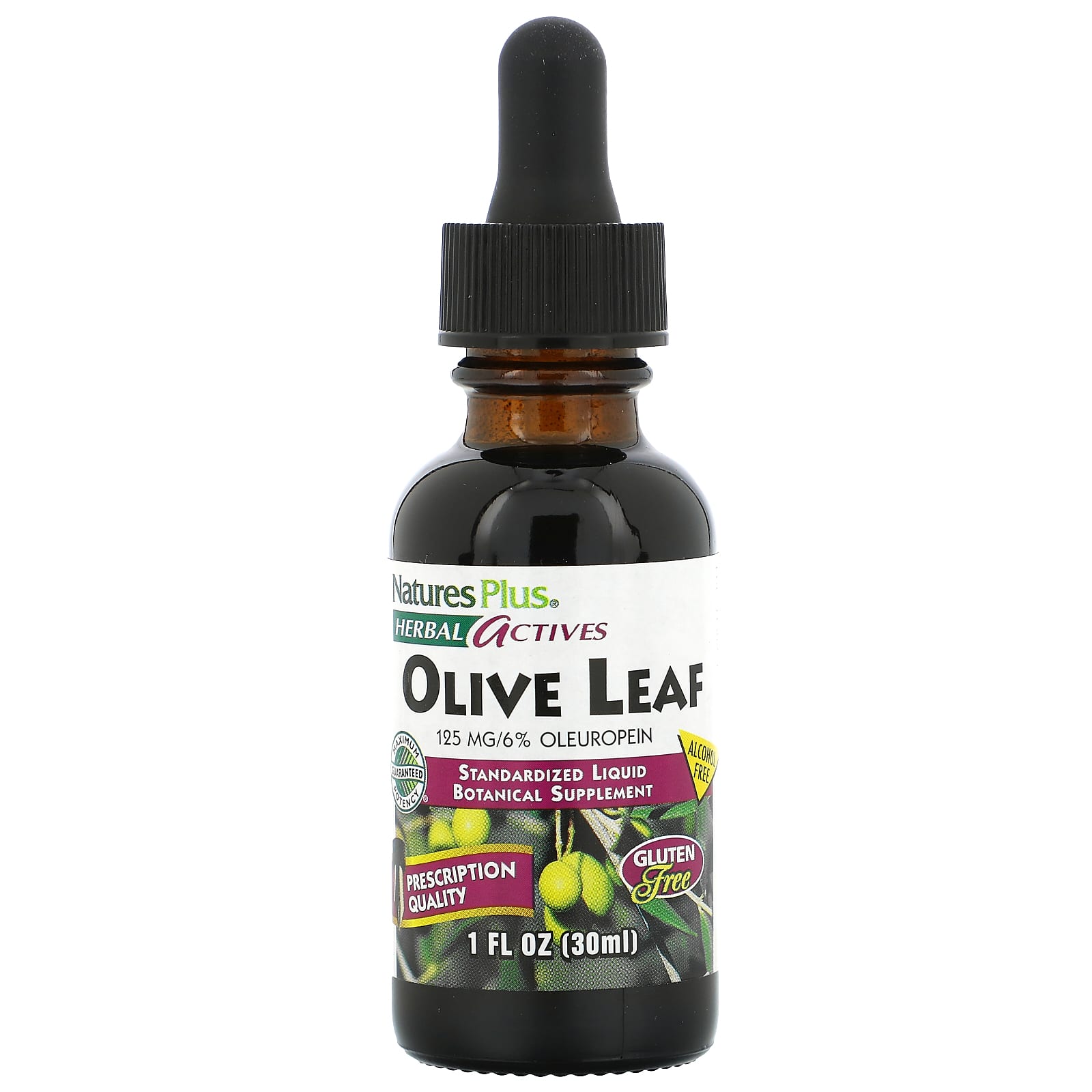 

Herb Active, Olive Leaf, Alcohol Free, 125Mg, 30Ml (1Fl Oz)
