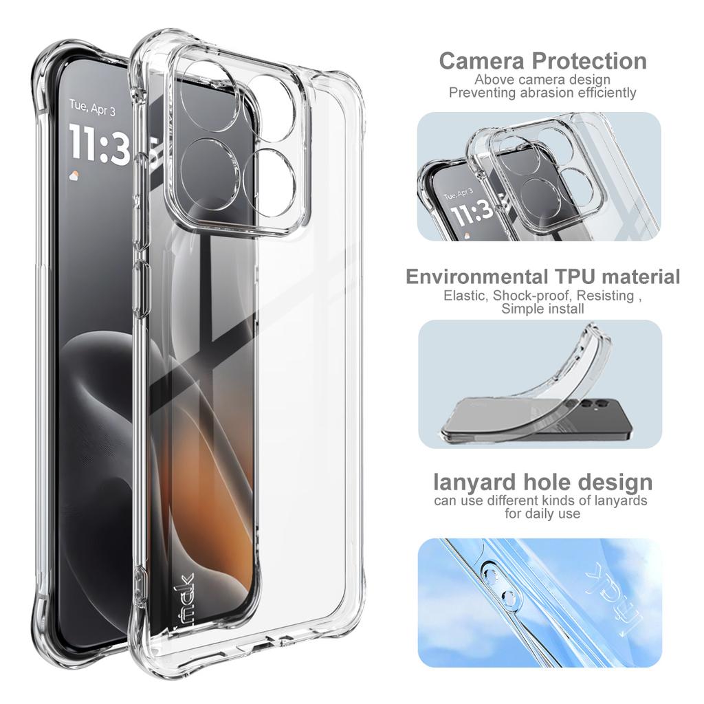 For Moto Edge 70 Fusion 5G Phone Case IMAK Shock-resistant Soft Case
