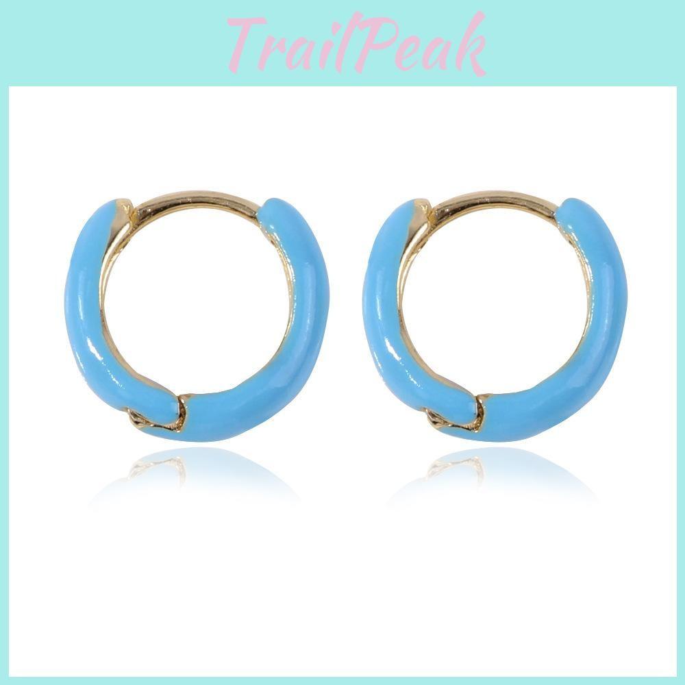 Geometric Lovely Metal Stud Earrings For Women Colorful 2021 Design