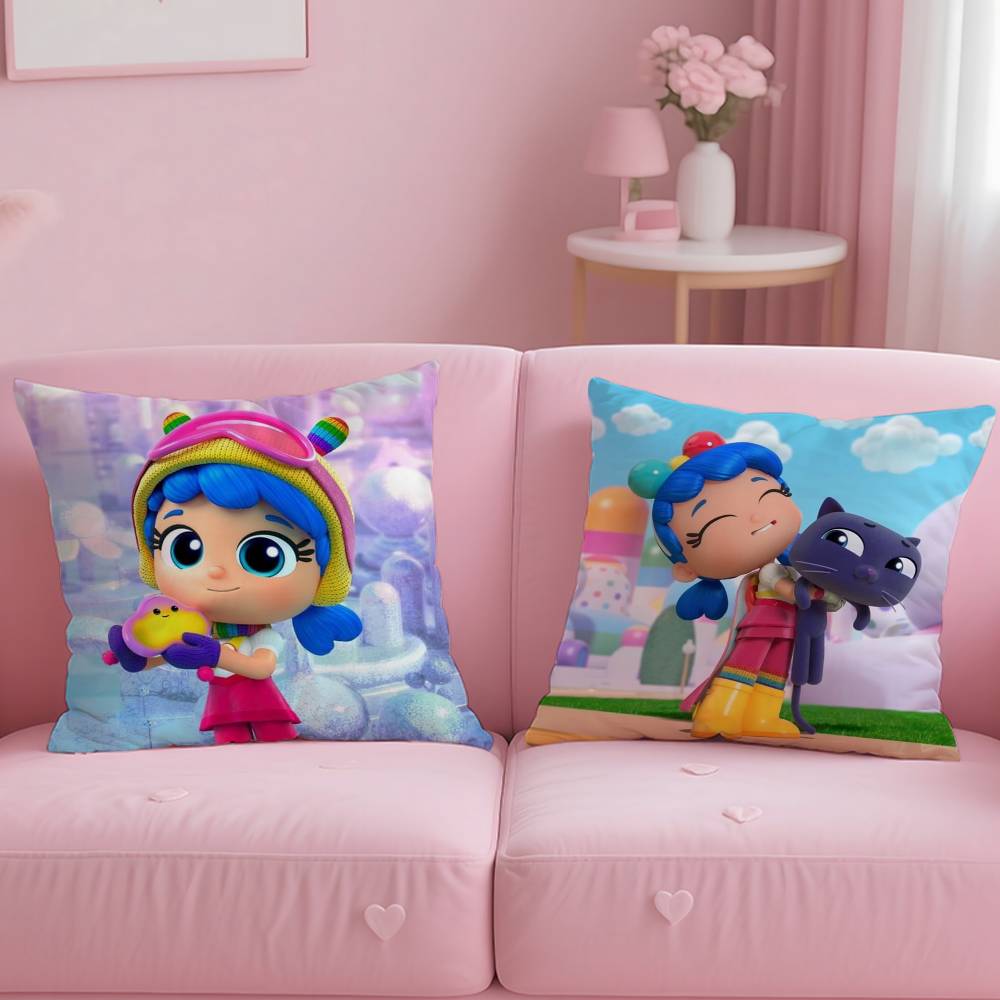 True R-Rainbow-W K-Kingdom Pillow Case Comfort Sofa Bed Silky elegant Invisible zipper Custom Decorative cushion cover