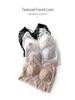 Stylish Full Lace V-Neck Backless Bra-Free Sling with Thick Padded Chest Wrap
