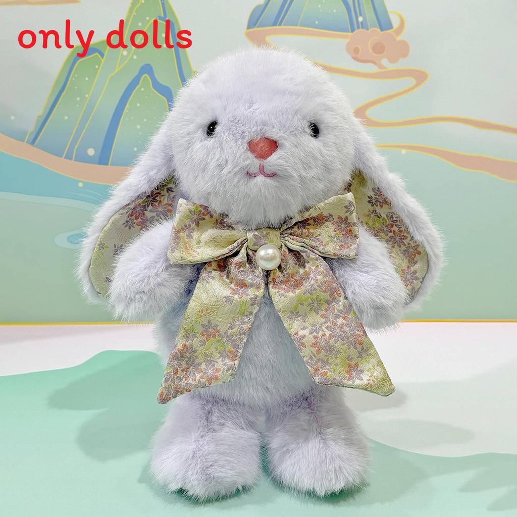 Niedlichere Kaninchen-Plüschtiere Mit Schmetterlings-Schleife Für Kinder Und Sammler