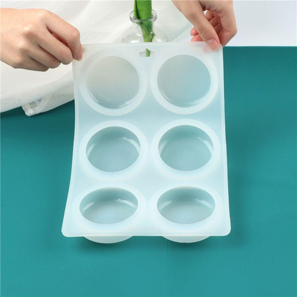 Flat Bottom Silicone Soap Mold Dome Shape Soap Making Mold Simple Round Silicone Mold Soap Making