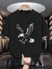 2026 New Vintage Bald Eagle Graphic Unisexs Crew Neck T Shirt Flying Wild Bird Print Short Sleeve Casual Cotton Daily Street Tops