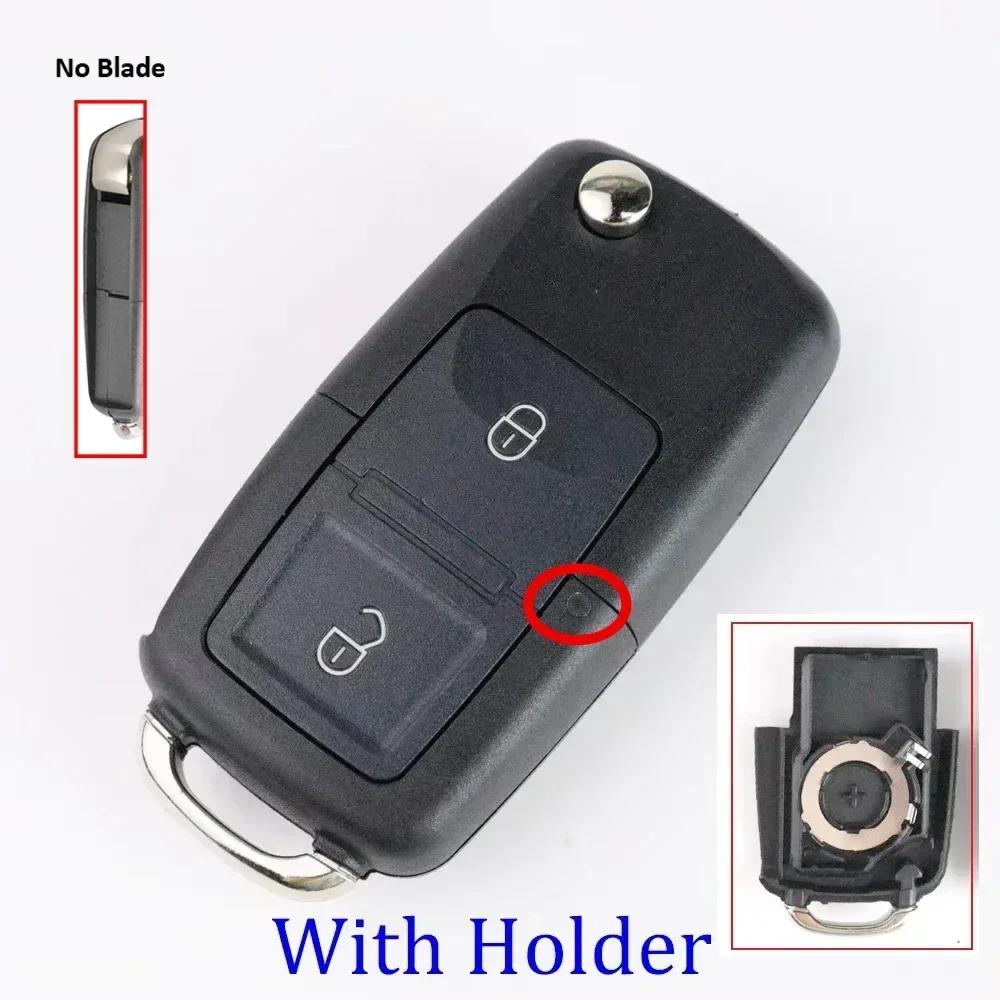 Car Key Fob Case Shell Housing for Vw B5 for Volkswagen Beetle/Caddy/Passat/Golf/Jetta/Polo/Scirocco/Tiguan/Touran/Skoda/Seat