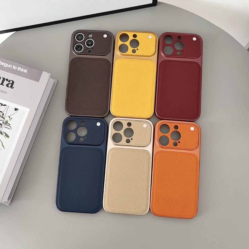 Apple 17 Pro Max Luxury Leather Drop-Proof Case, 16 PM Compatible