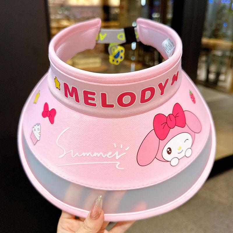 Children's Cute Cartoon Bunny Visor Hat for Boys and Girls, Sun Protection, Breathable, Summer UV Protection Sun Hat