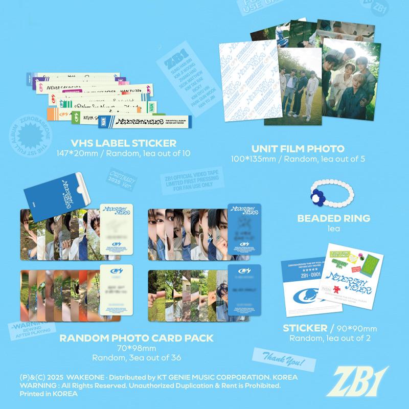 ZEROBASEONE THE 1ST FULL ALBUM [NEVER SAY NEVER] PHOTOBOOK Ver.