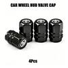 4Pcs Car Wheel Tire Air Valve Caps Stem Cover with Color Brand Logo For Toyota RAV4 Corolla Camry Frontier Supra C-HR Hilux Taco