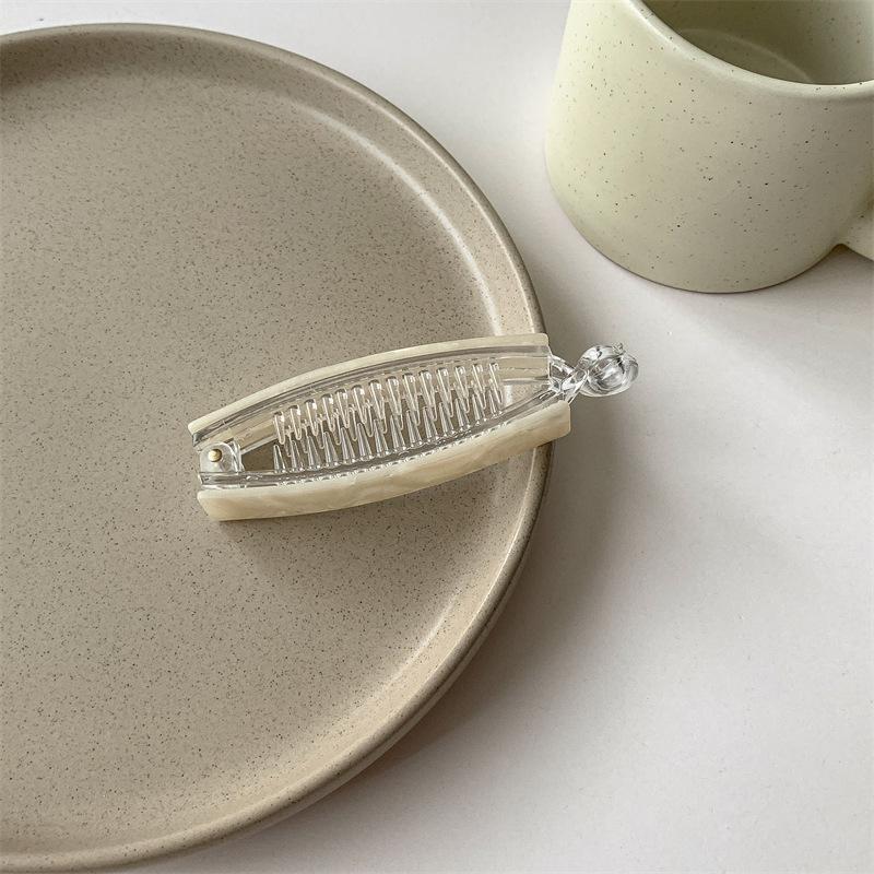 Neue Farbe Pan Haar Banane Clip Licht Luxus Stein High-End-Mode Pferdeschwanz Clip Haarschmuck Haarnadel