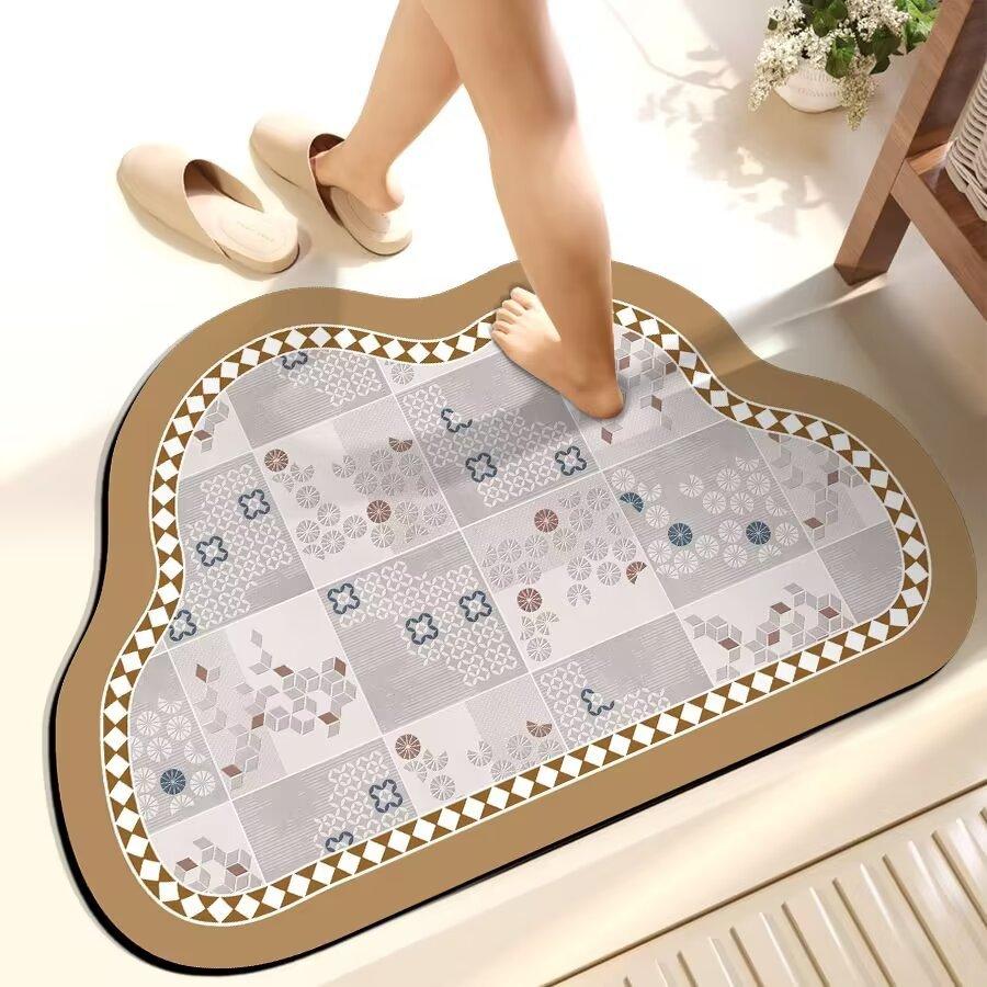Diatom Mud Foot Pad, Fast Drying, Anti Slip, Absorbent, Easy To Cut, Easy To Care for Bathroom Entrance Door