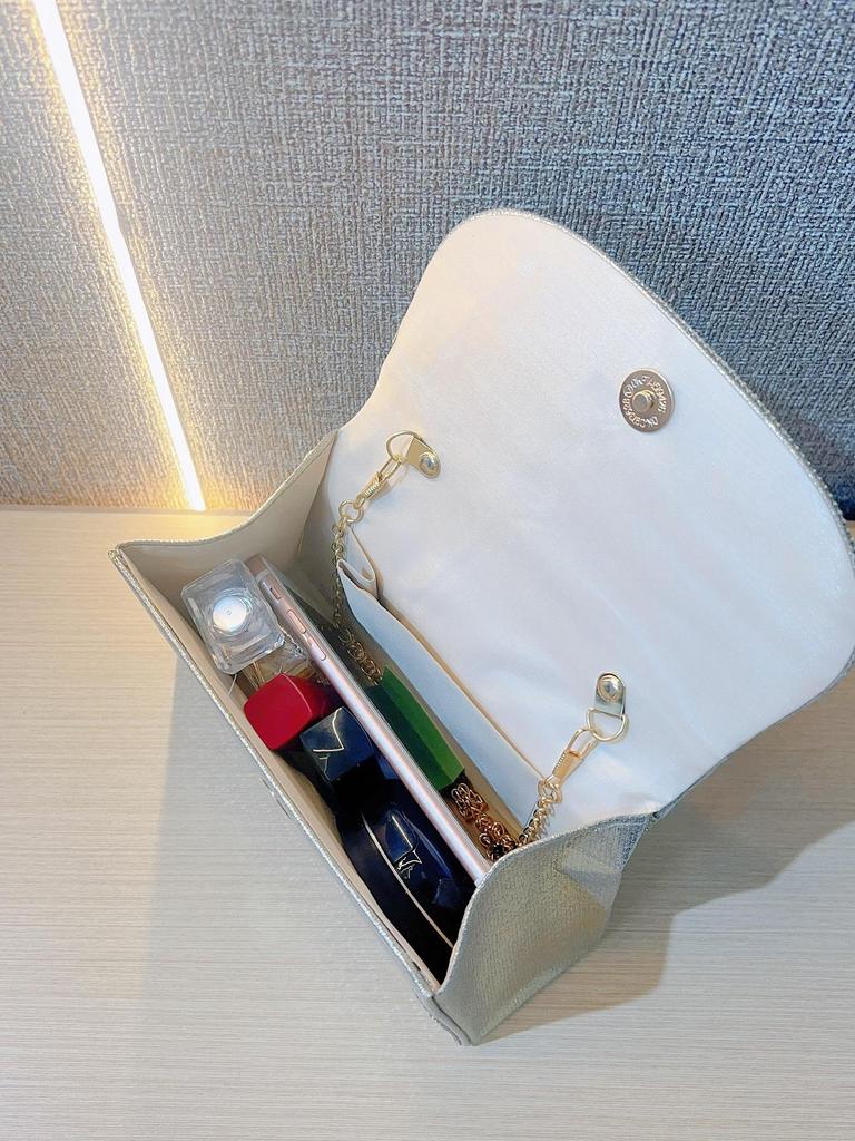 Elegant French Diamond Rhinestone Evening Handbag