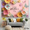 2D Mother's Day Backdrop Pastel Floral Themed Party Background Banner