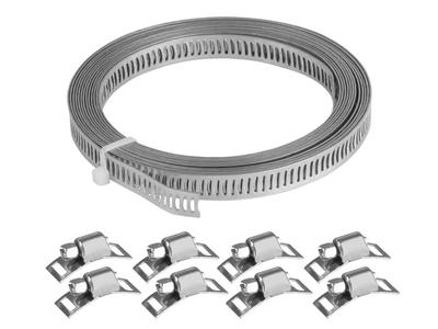 Sada na výrobu káblových zväzkov: 8 mm x 3 m páska + 8 skrutkových svoriek