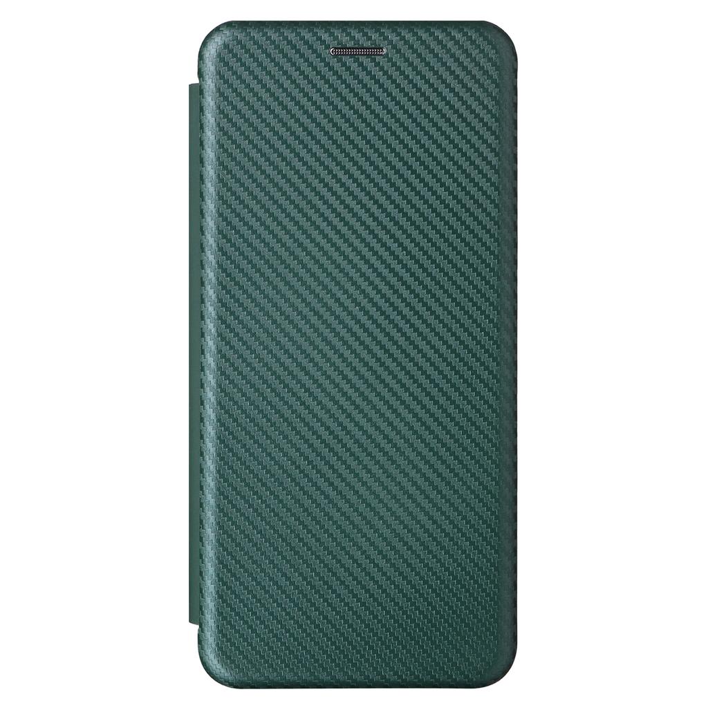 For vivo Y19s 4G Case Carbon Fiber Texture Drop-Proof PU Leather Phone Cover
