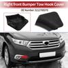 UXCELL Right Front Car Tow Hook Cover Cap for Toyota Highlander No.521270E070 Black 1Pc