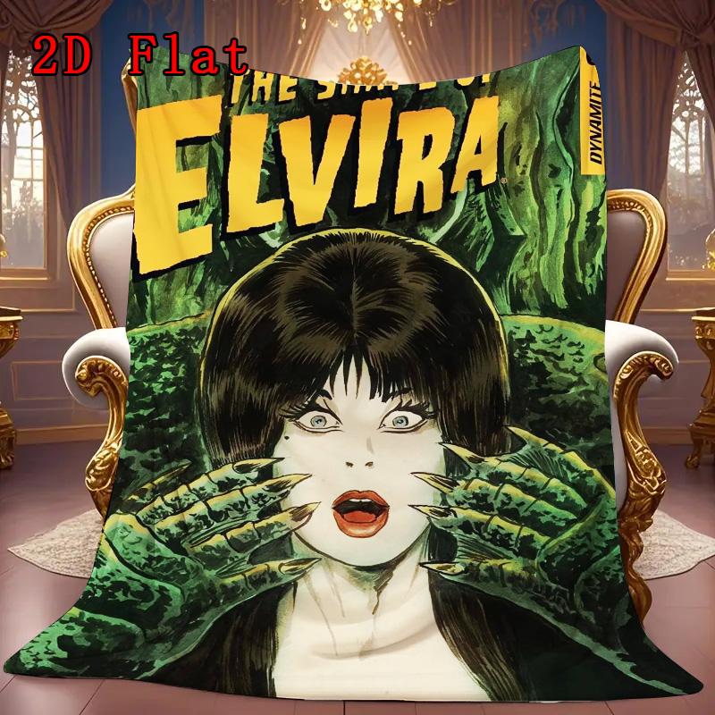 Elvira 2D Flat Pattern Flannel Blanket High quality All Seasons Warmth and Comfort Perfect for Christmas Gifts.SMT0917551