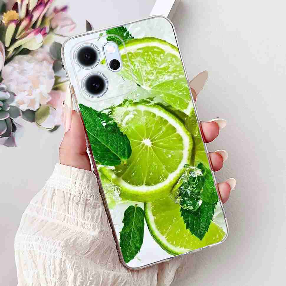 Für Oppo Reno14 F 5G CPH27436.57" Hülle Bunte Schmetterlingsblumen TPU Weiche Silikonhülle Für Oppo Reno 14 F RENO14F Handyhüllen