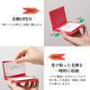 [ornament] Card Case (Ornament Card Case) - Stylish and popular plastic business card holder for men and women, perfect as a gift (Platinum)