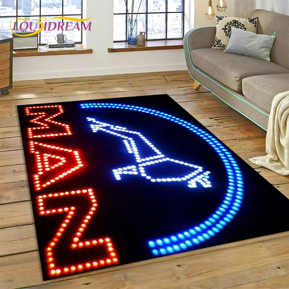 Tappeto con stampa 3D con logo di camion Man per soggiorno, camera da letto, arredamento per la casa, tappetino antiscivolo, decorazione per divano, zerbino, regalo per bambini