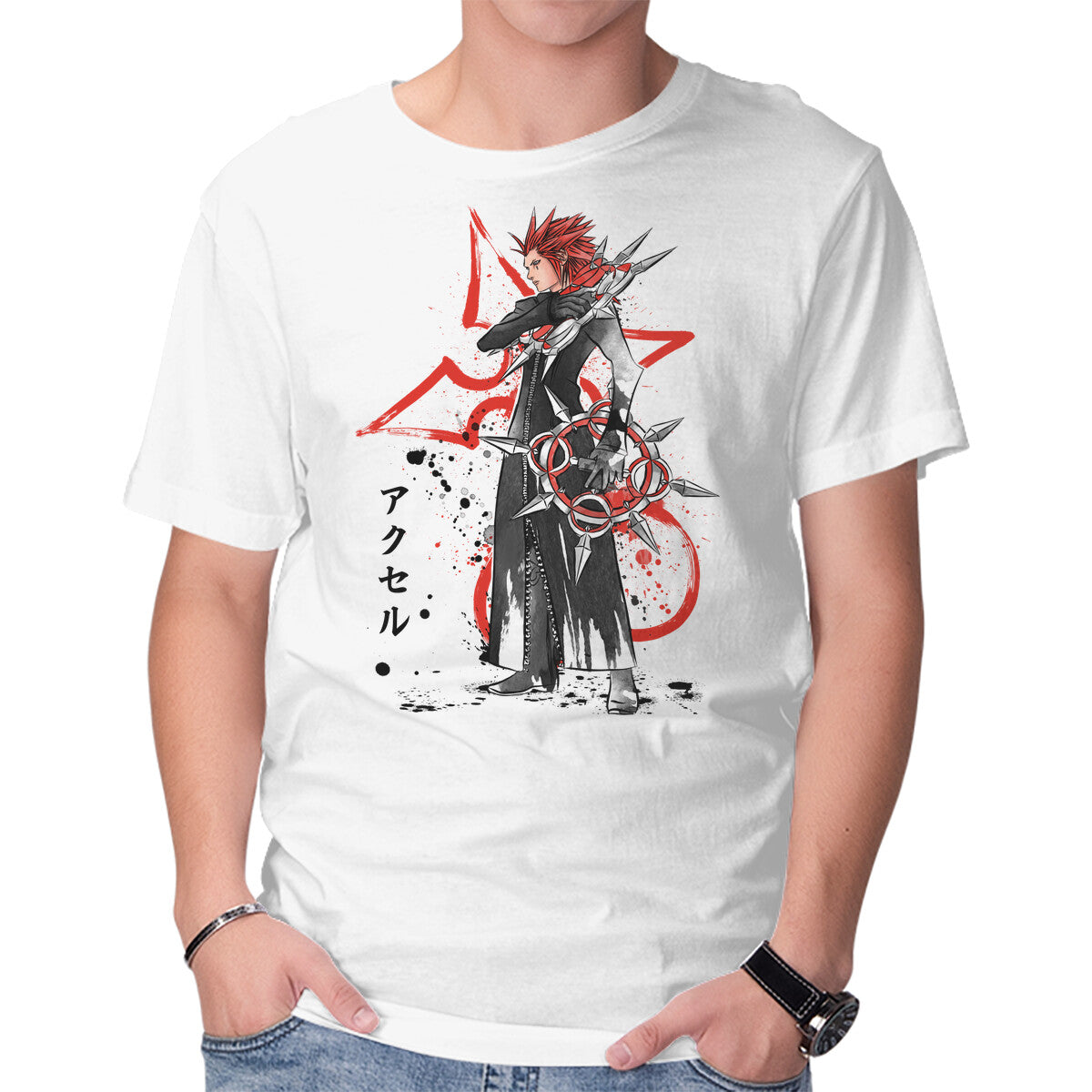 Unisex Crew Neck T-Shirt The Flurry Of Dancing Flames Graphic Short Sleeve Casual Tee M