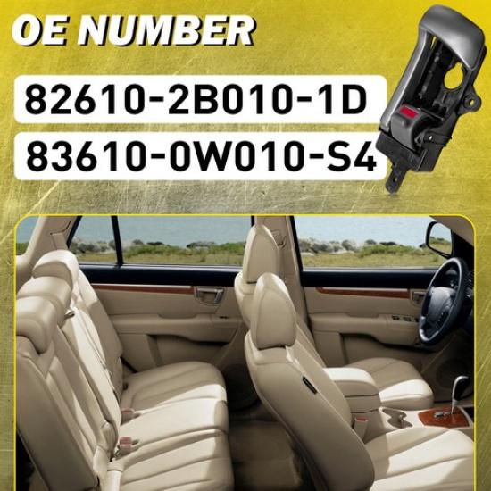 Interior Inner ide Door Handle Side Driver Fit For Hyundai Santa Fe 2007-2012