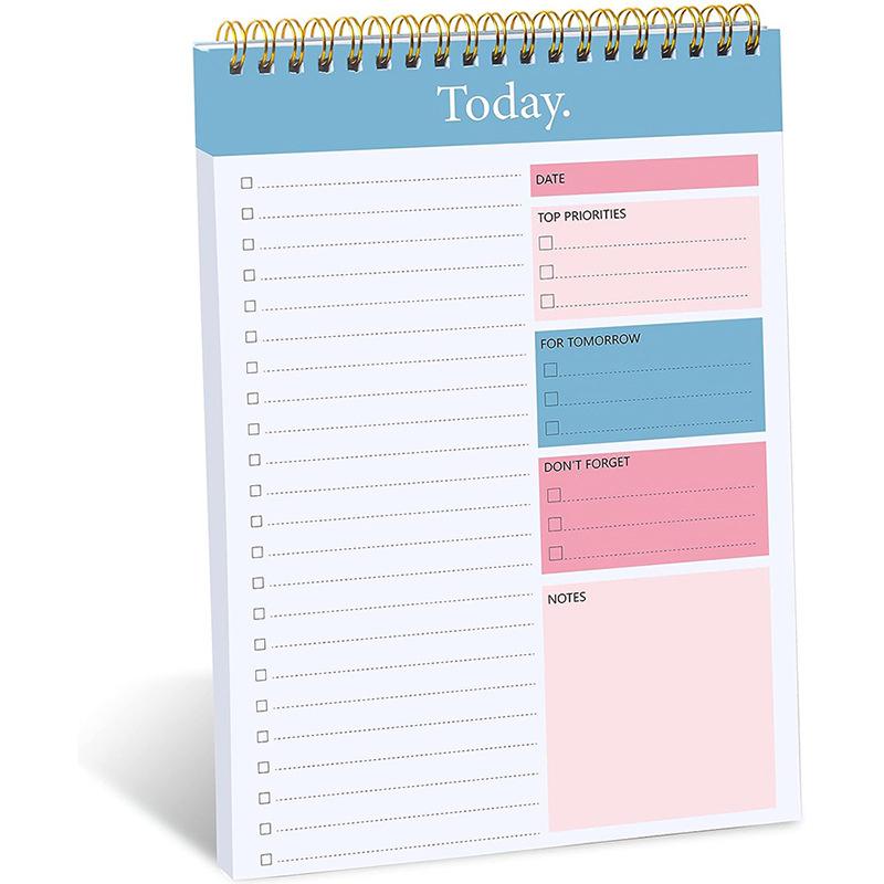 To Do List Notepad Undated Daily Planner Notebook Stationery Teacher Gift Diary Campus Agenda Office Supplies 50 Sheets
