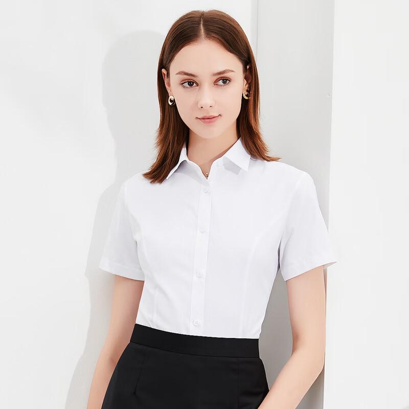 

Women s Short Sleeve Professional Cotton Shirt 37