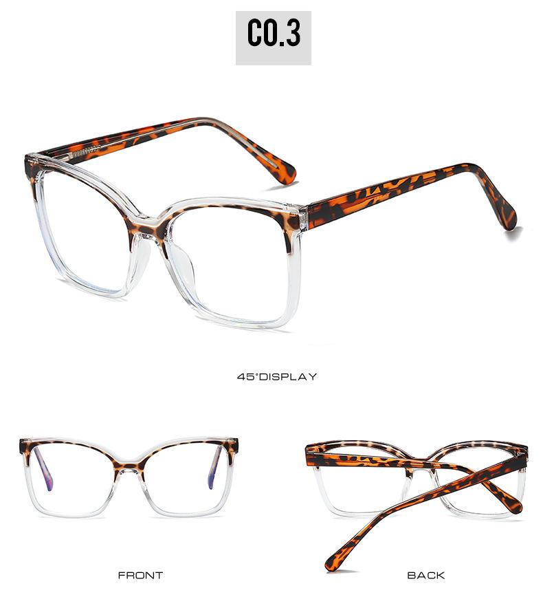 TR HD Cat Eye Blaulichtfilterbrille: Stilvoller europäischer und amerikanischer Farbblock-Trend