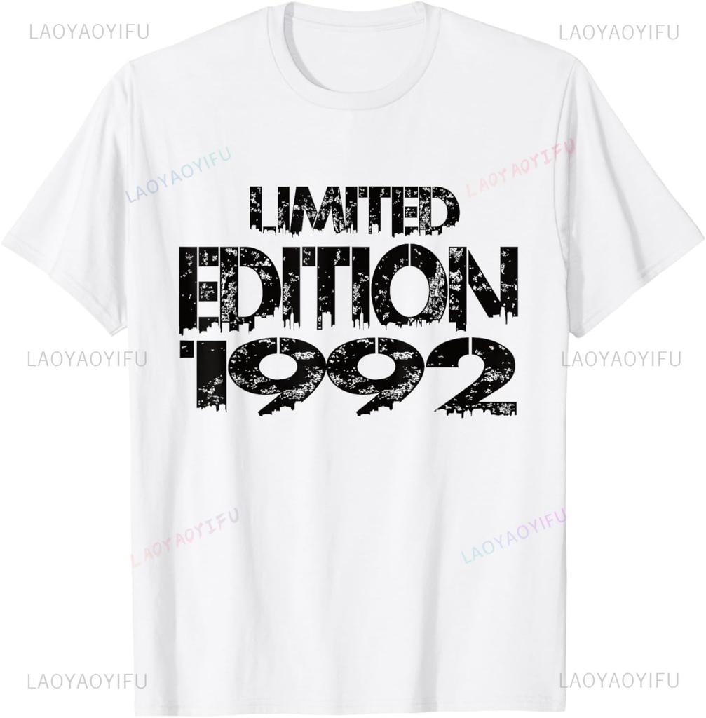 Made in 1992 33 Years Old Retro Vintage 80s 33th Birthday TShirt Unisex Summer Streetwear Tops Personalized Clothing Camisas