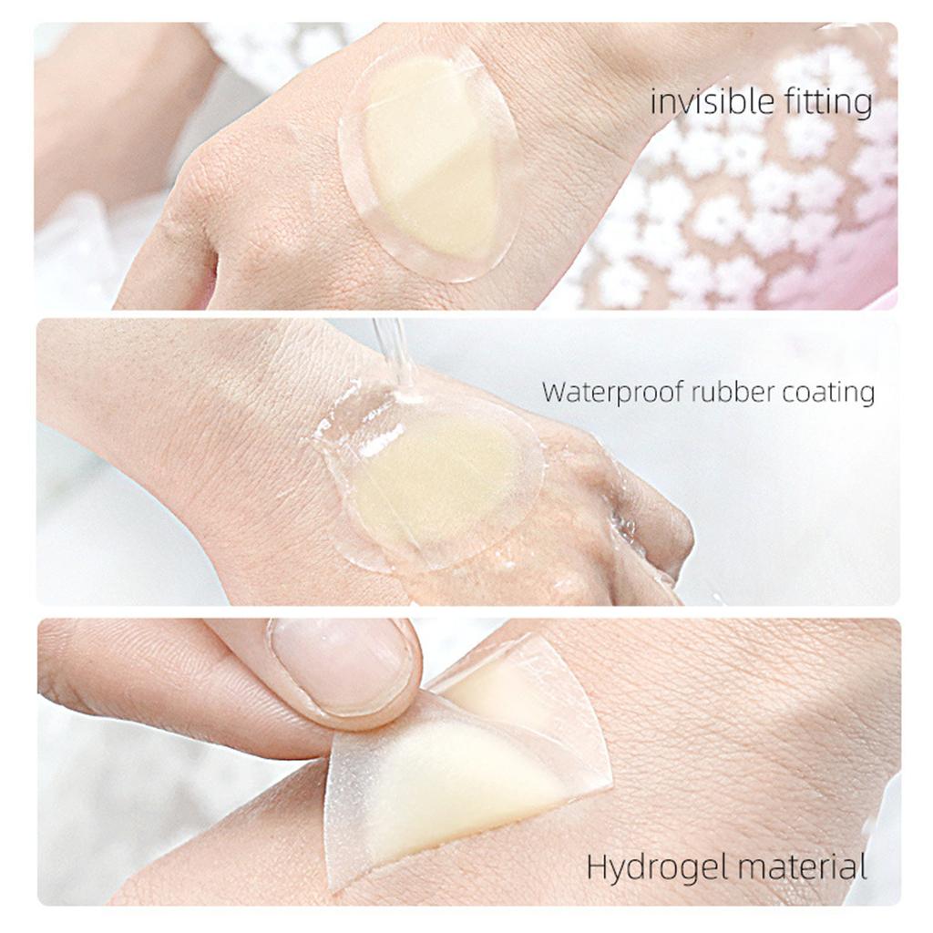 1pcs Self-Adhesive Heel Protector Sticker Heel Protector Invisible Hydrogel Pad Anti Blister Cushion Pad for Women Men Foot Care