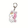 Danganronpa Monokuma, Makoto Naegi & Junko Enoshima Acrylic Keychain Charm Figure