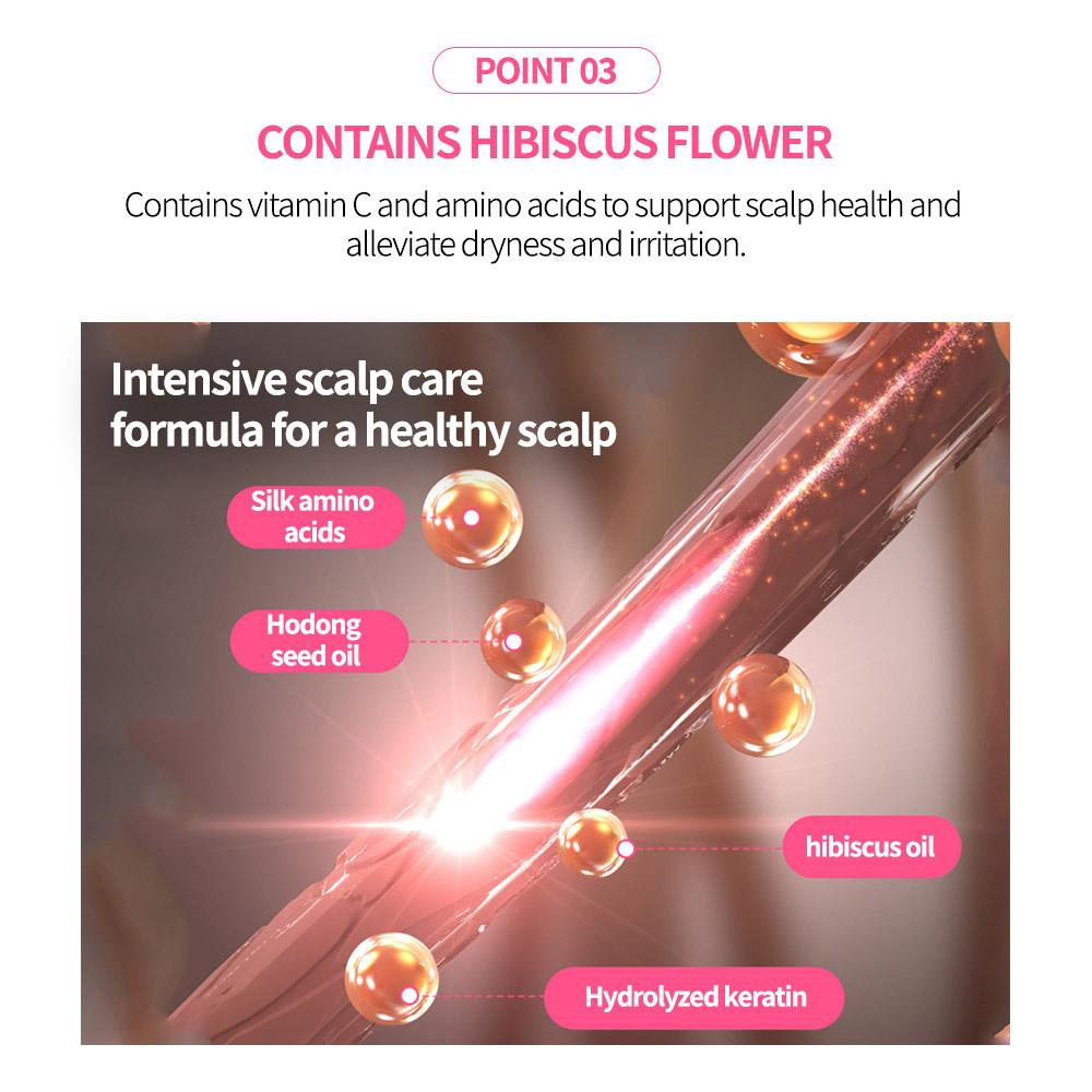 Farmstay Tamanu Oil Mild Shampoo Hibiscus 300ml