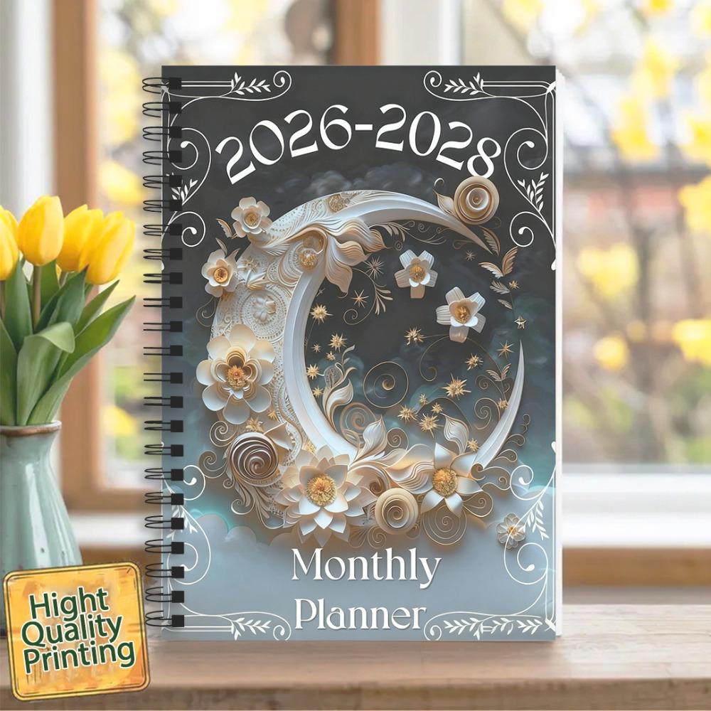 Scenery Cover Monthly Planner Calendar 100 Pages Diary Writing 3 Year Planner  Travel Journal