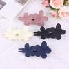 4Pcs Flower Hair Clips  Matte Black Floral Hairpins Hair Claw Clips Non-Slip Hair Clamps Grab Elegant Hair Accessories
