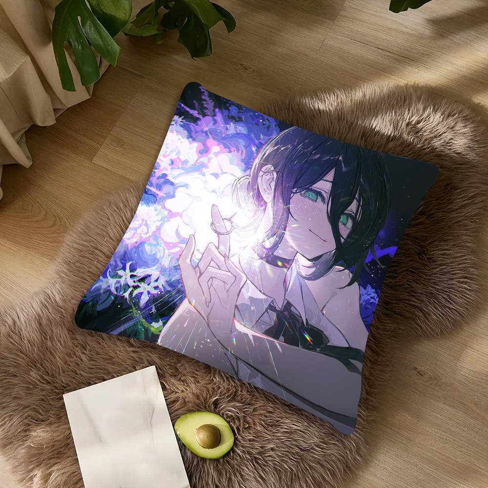 Fashion Hot Girl Reze Anime Pillow Case Cushion Cover Decor Home Throw Pillow Covers For Couch Camping Pillow Cover Decorations
