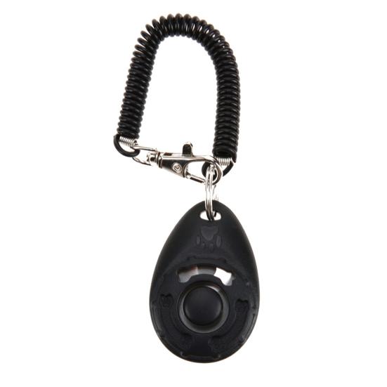 Pet Trainer Oval Shape Elastic ABS Dog Training Clicker for Outdoor