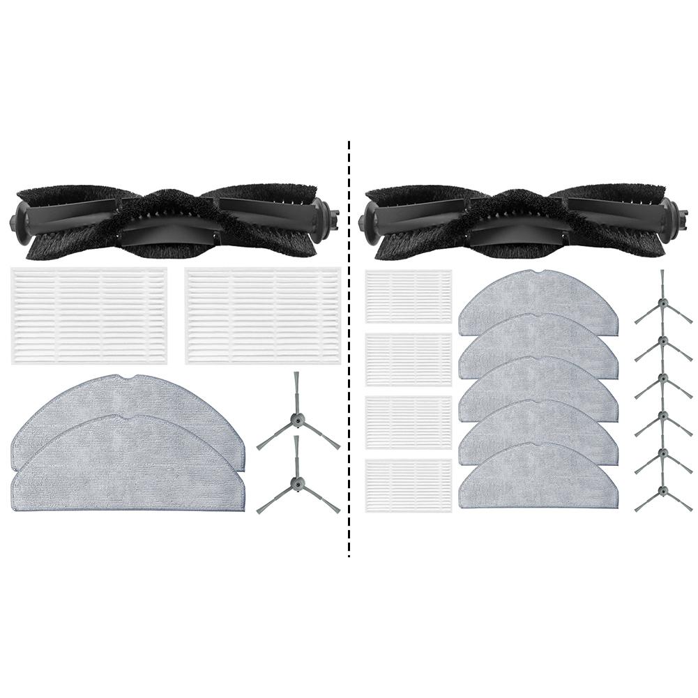 Vacuum Replacement Parts For Haier For M3 Robot Cleaner - Includes Main Brush, Side Brushes, Filter & Mop Cloths (1 Set)