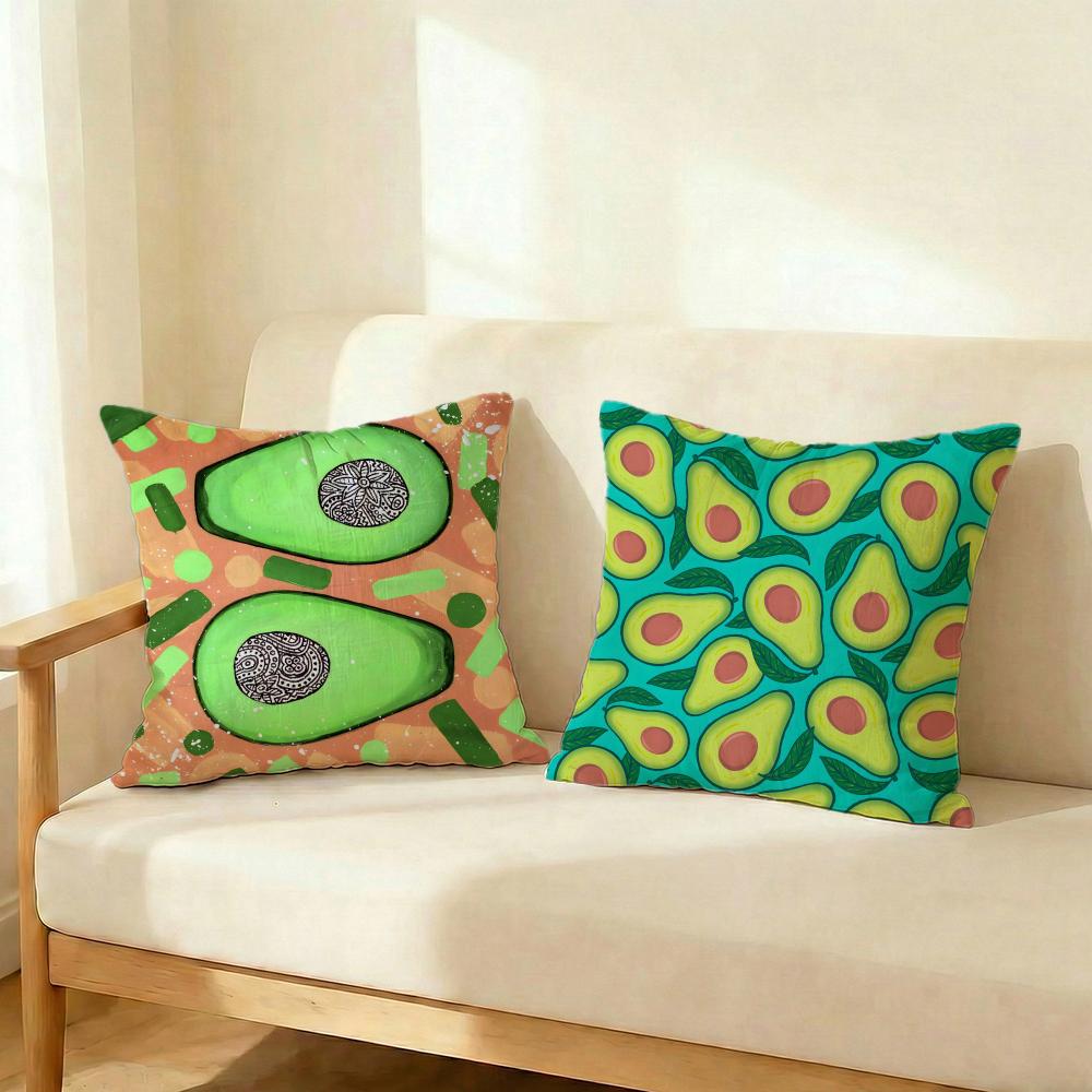 print pattern Avocado print Cushion Cover Decorative Cushion Cushions Covers Cover Sofa 50x50 Pillow 4 Piece 45x45 40x40