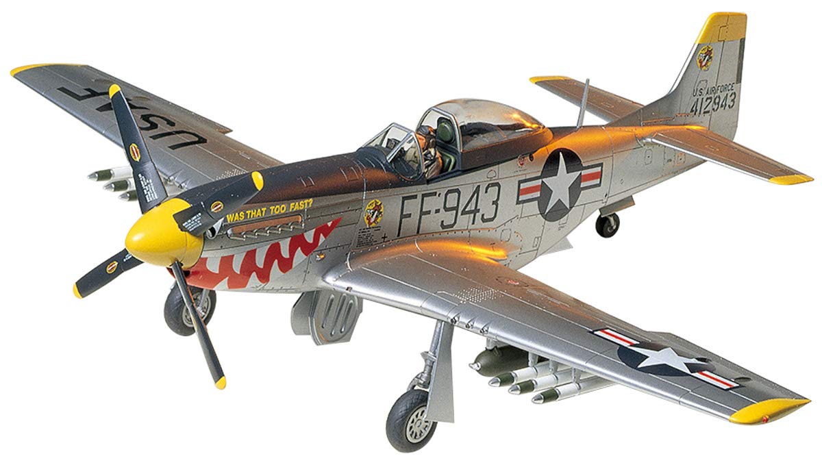 

Tamiya 1/48 Masterpiece Aircraft Series No. 44 U.S. Army North American F-51D Mustang Korean War Version Plastic Model Kit 61044